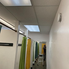 Added a Fan Light in a Retail Dressing Room in New Braunfels, TX 1